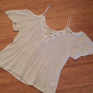 Heart Hips cold shoulder top